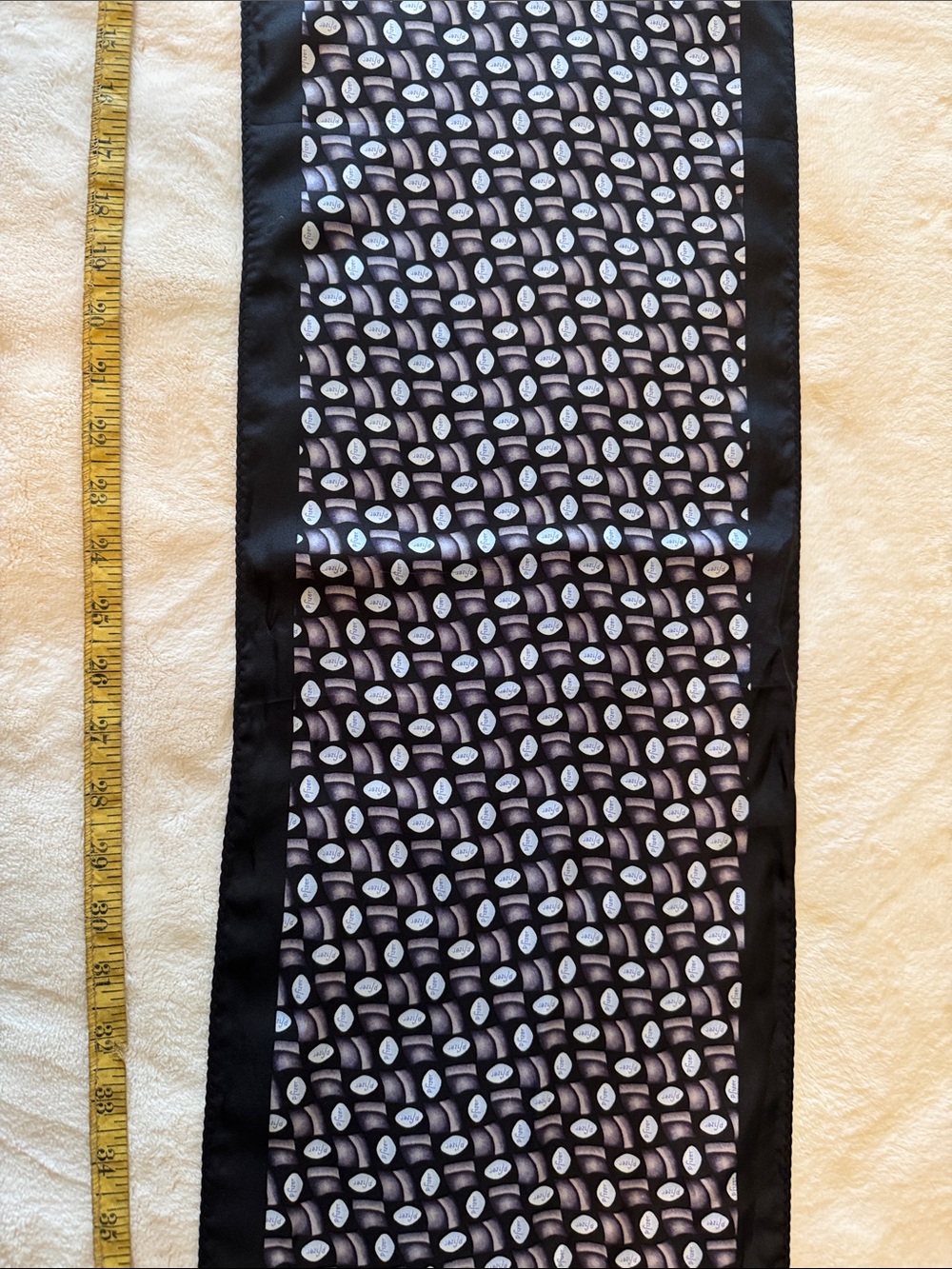 Black Patterned Kids Scarf Bottoms
